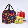 Mexican Floral Flowers Thermal Insulated Lunch Bag Women Mexico Portable Lunch Container for School Office Outdoor Food Box