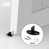 2 Pack Sliding Barn Door Guides with Screws for Wooden Cabinet
