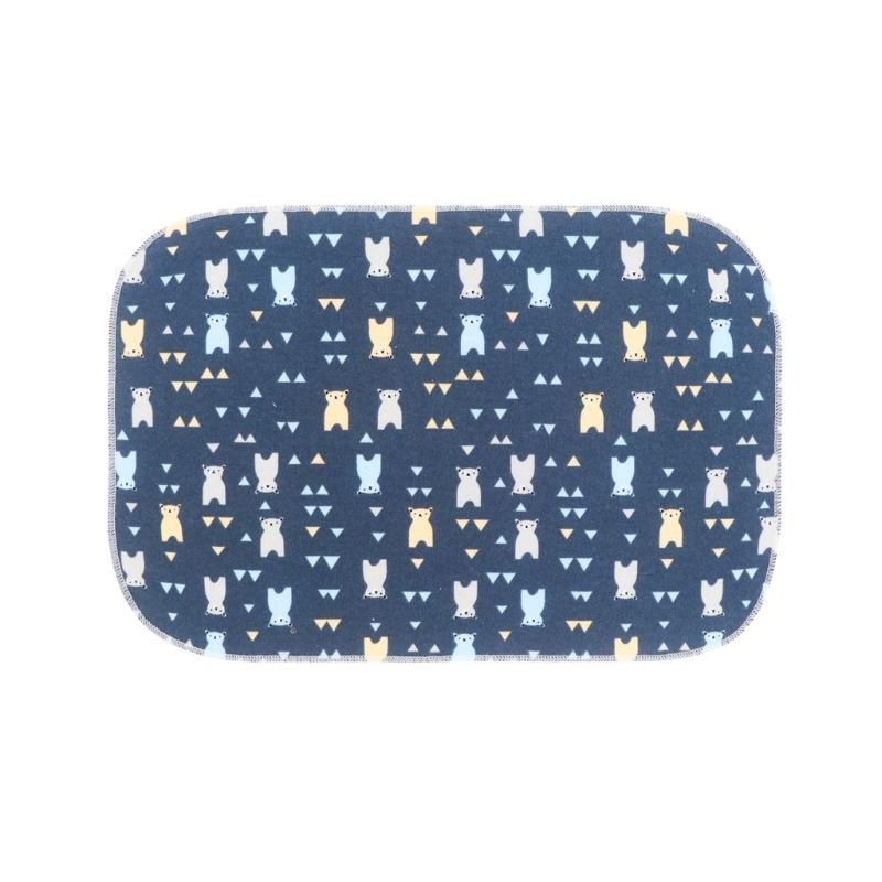 Gentle Baby Burp Cloth Comfortable Cotton Drooling Towel Print/Solid Color Multipurpose Nursing Essential