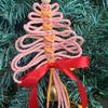 1Pc Handmade Woven Christmas Tree Ornaments Hanging Ornaments for Christmas Wedding Home Decoration Party Gifts Gifts for Friends