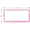 Pink Rhinestone Sparkly License Plate Frame,Pink Diamond Bling License Plate Frame for Women, 1 Pack