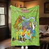 Halloween fantasy comedy adventure cartoon movie Scooby-Doo blanket soft home furnishing nap decoration four seasons warm Sherpa blanket U8