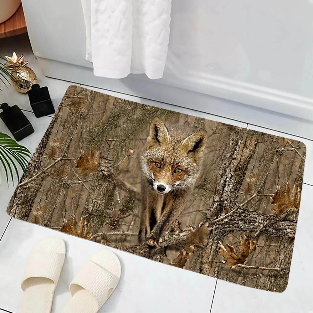Animal Hunting Boar Carpet Decorate 3D Printed Doormat for Home Indoor Bedroom Toilet Kitchen Mats Rectangle Area Rugs Pig Duck