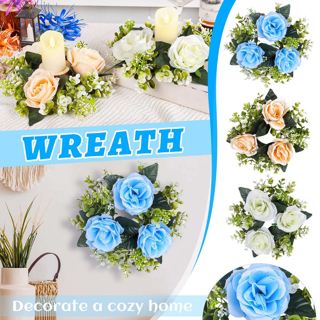 Simulatiebloemen Kandelaars Kransen Woonkamer Tafeldecoraties Sieraden Rozen Kaarsen Bekers Sfeerdecoratie Props