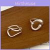 Stunning Irregular Geometric Liquid Metal Ring For Women Adjustable Finger Accessory