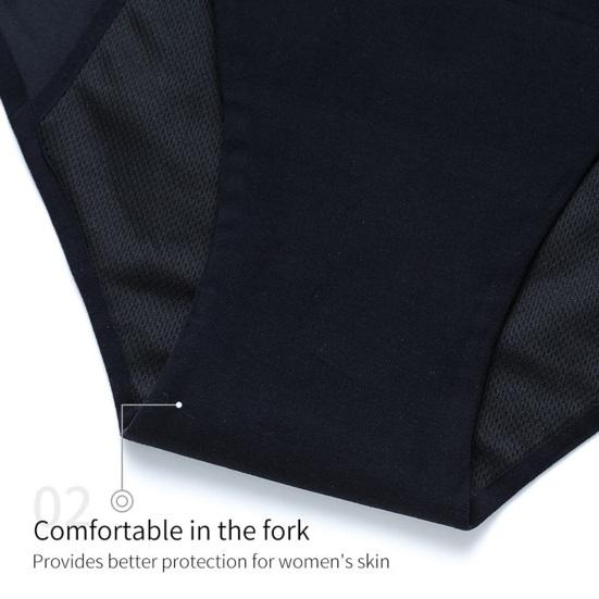 Cuecas de Período para Mulheres Fluxo Intenso À Prova de Vazamentos Cuecas Hipster Cintura Média Sem Vazamentos Laterais Calcinhas Menstruais