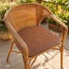 Handwoven Rattan Seat Cushion, Summer Breathable Square Chair Mat, Anti-slip Cooling Sitting Pad for Dining & Office Chairs