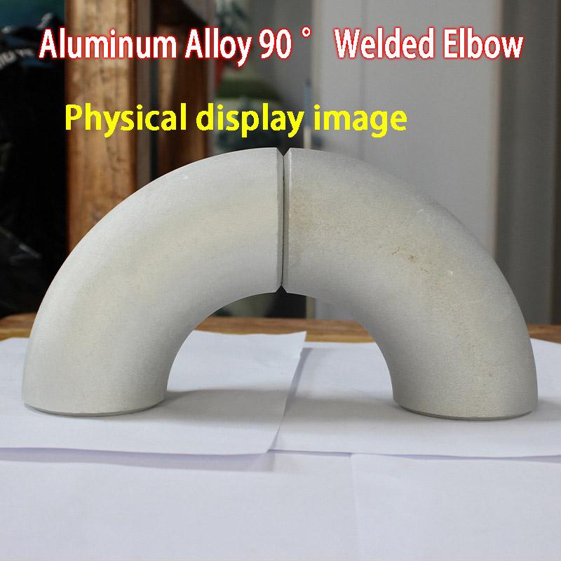 Gomito per Tubo in Alluminio 90 Gradi Senza Saldatura Connettore in Lega Raccordi Grado Industriale Giunto per Tubo Durevole Parti per Auto/Nave Gomito