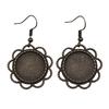 Round Cabochon Base Dangle Earrings DIY Jewelry Findings For Handmade Gifts