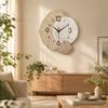 Silent Quartz Movement Wall Clock Moon Silent Wall Clock Artistic Moon Shape Clock  Living Room