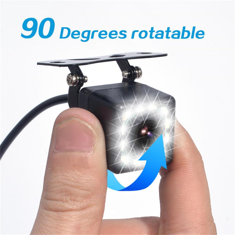 Car Backup Camera Led Night Vison Reversing Camera 170 Degree Rear View Cameras Ip69 Waterproof Reversing Rearview Camera 12Led