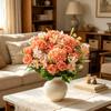 Artificial Flowers Silk Roses Wedding Home Room Table Festival Autumn Decora Bridal Bouquets Outdoor Yard Garden Vase DIY Gifts