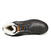 Holfredterse Outdoors Snow Boots Men Leather Winter Waterproof Ankle Rubber Boots High Top Plus Size 39-46 Black/Brown/Grey S008