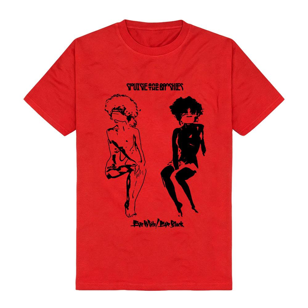 Eve White Eve Black T-Shirt Band Siouxsie and The Banshees Design Tees Unisex Streetwear Cotton Short Sleeve Soft Tshirts Print