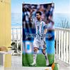 Messi Customizable Name Beach Towel Super Soft Microfiber Quickdry Fabric Suitable for Sports Travel Swimming Yoga Bathroom Beach And Pool