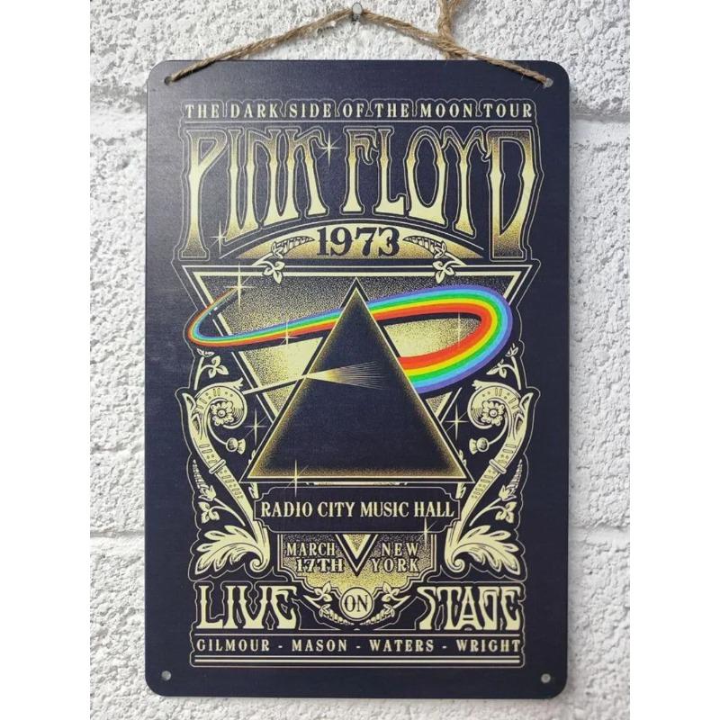 Pink Floyd Metal Poster, Guitarist Gift Wall Art 20x30cm