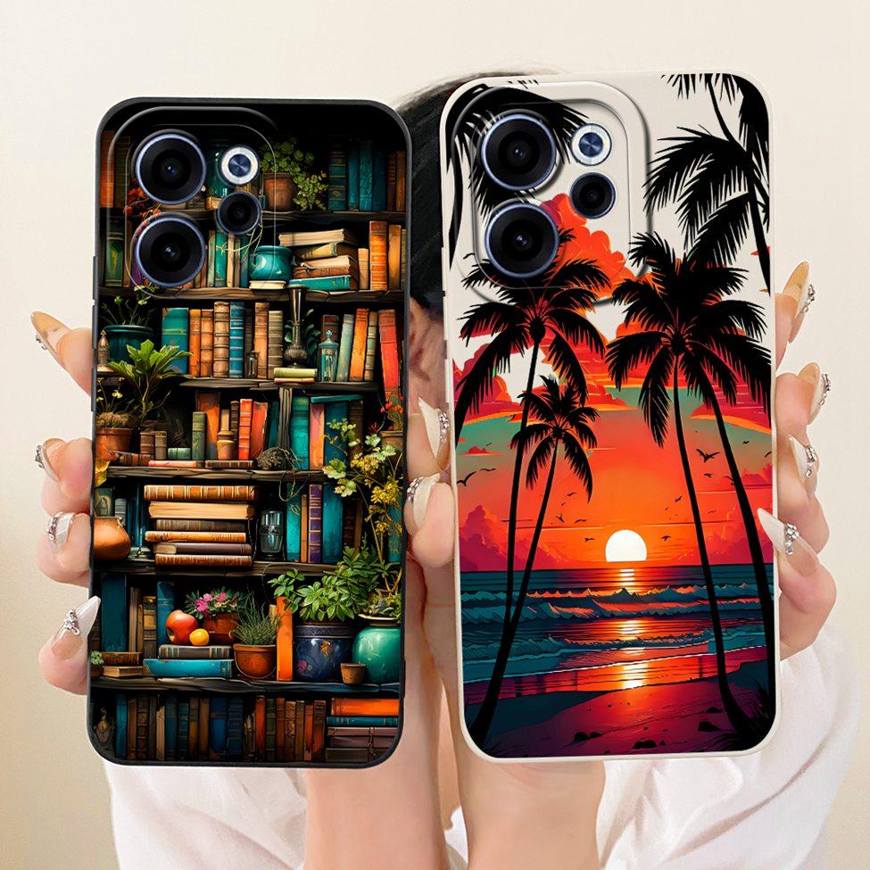 For Oppo Reno 15F CPH2801 Case For Oppo Reno15 FS CPH2801 Cover Cute Kawaii Luxury Fashion Flowers Cool Painted Silicone Casing