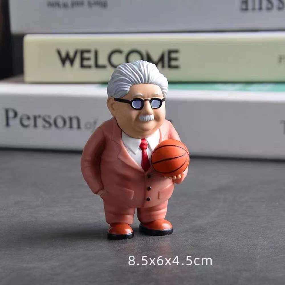 SLAM DUNK Anime Doll Mitsuyoshi Anzai Version Statue Doll Sculpture Decoration Toy Model Figure Height Slam Dunk Anzai Sensei 8-9cm