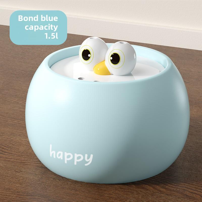 New Cat Funny Big-eyed Cute Ceramic Electric Water Dispenser Dog Drinking Bowl Circulation Automatic Pet Water Dispenser