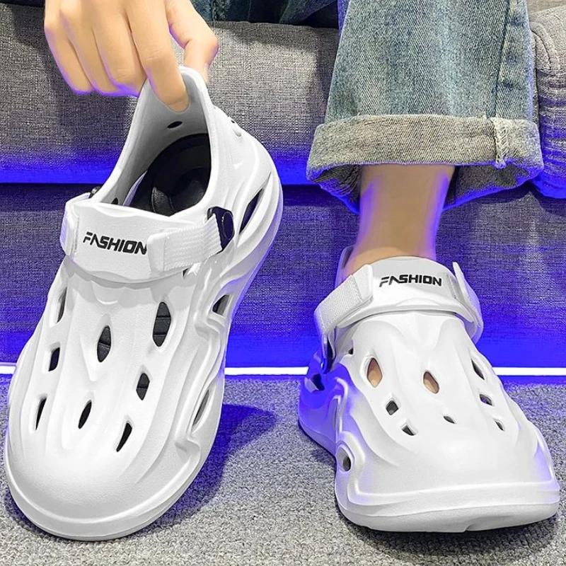 Fashion Beach Men's Sandal Hole Shoes High Quality New Fashion Breathable On Offer 39 Stylish Adult Expensives Luxury H Casual Male Shoe