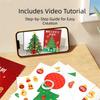 LED Christmas Tree DIY Craft Kit Colorful Desktop Christmas Ornament Tabletop Xmas Tree  Christmas