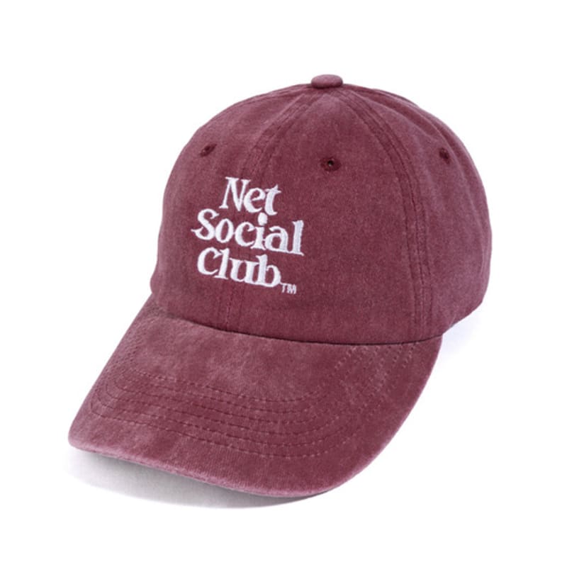 

Net Social Club OG LOGO PEACH PIGMENT CAP (BURGUNDY) FREE