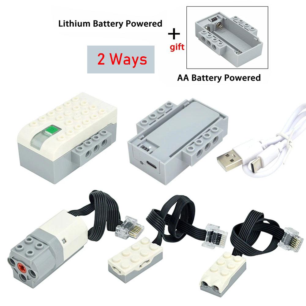 Electric PF Parts Toy Set Fit for Wedo 45300 Hub and WeDo 2.0 Software Fit for MEDIUM MOTORS 21980 45303 Toys Leduo