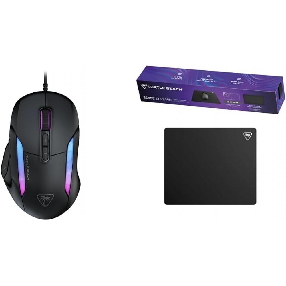 Проводная игровая мышь Turtle Beach   Набор с мини-ковриком для мыши + Sense Core Kone Ii Черный