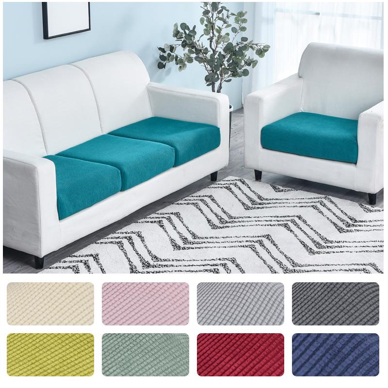 Thick Seat Cushion Cover Stretch Furniture Protector Sofa Seat Sofa Slipcover Sofa Cover Soft Flexibility Washable