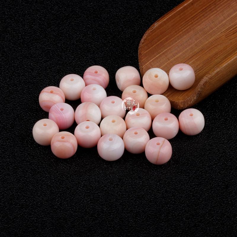 Natural Queen Snail Shell Beads - Vintage Loose Spacer Beads, Bodhi Vajra Star Moon Prayer Accessories