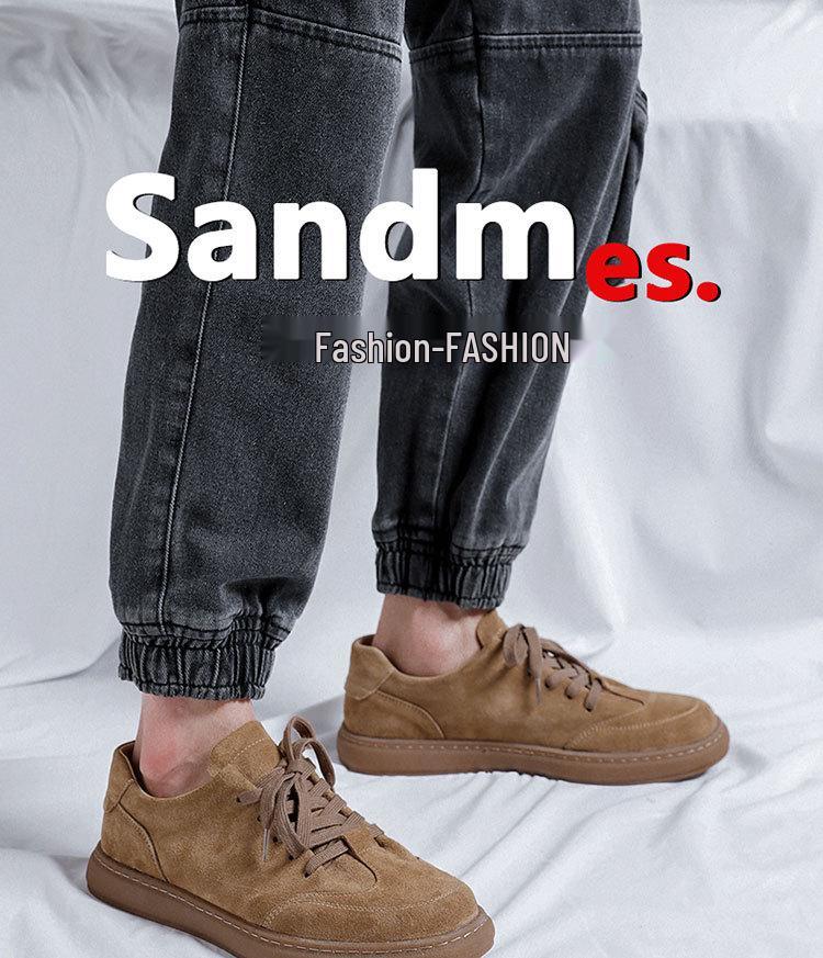 Spring 2025 Men's Round Toe Suede Casual Skate Shoes 8004-R