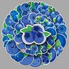 50PCS Blueberry Cartoon Fruit Stickers for Kids - Waterproof DIY Phone Case & Journal Decoration