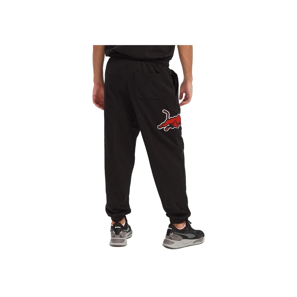Puma Solid Color Cuffed Sports Casual Pants Men Bottoms Black 532103-02