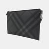[Gebraucht] London Gray beschichtete Canvas Clutch - Sehr gut #1GHEZP9