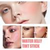 Jaysuing Coral Color Two-in-one Blush And Lip Gloss Stick For Radiant Skin