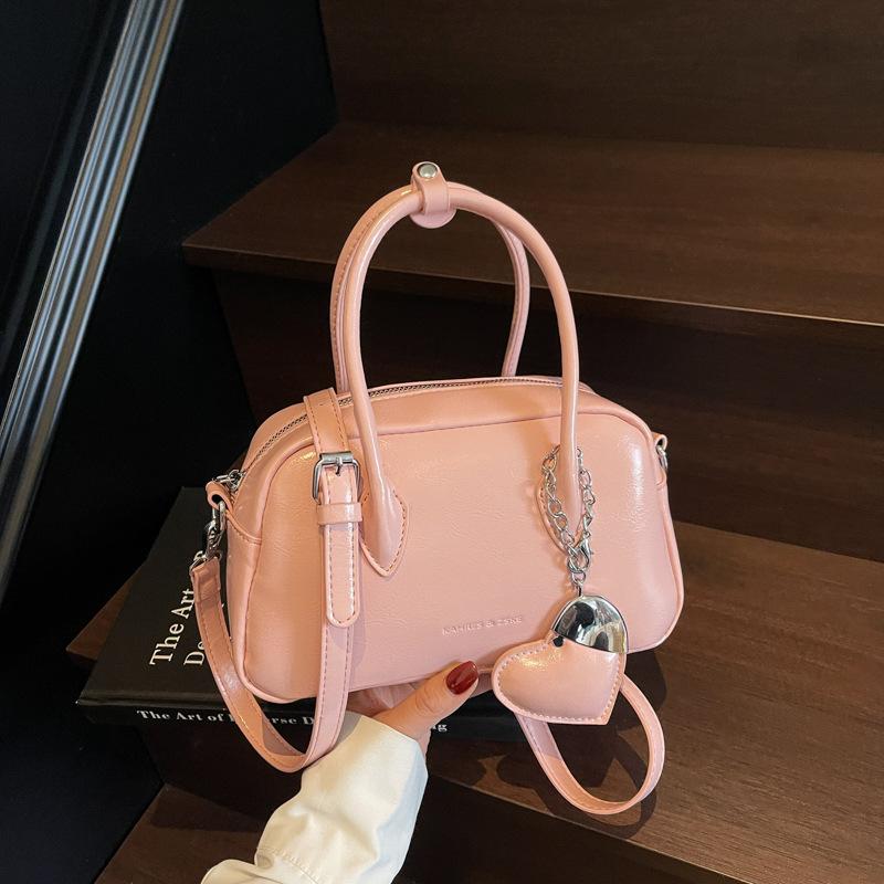 High-end portable small bag women's 2025 new Boston bag spring and summer shoulder bag trendy fashion versatile messenger bag