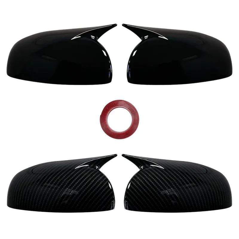 1 Pair Car Rearview Side Mirror Cover Wing Cap Exterior Door Case Trim Sticker For Skoda Fabia 2008-2014