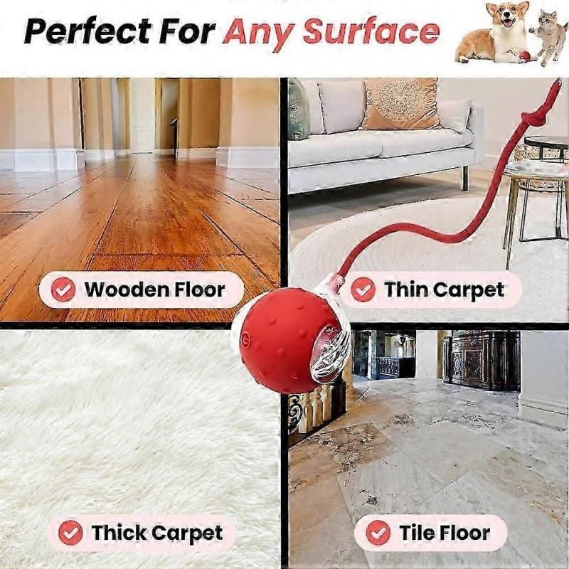 Tiny Interactive Cat Toys Ball Automatic Moving Cat Toys Ball Interactive Rolling Dog