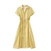 Unique and beautiful waist pinch dress women's new  temperament beautiful design skirt