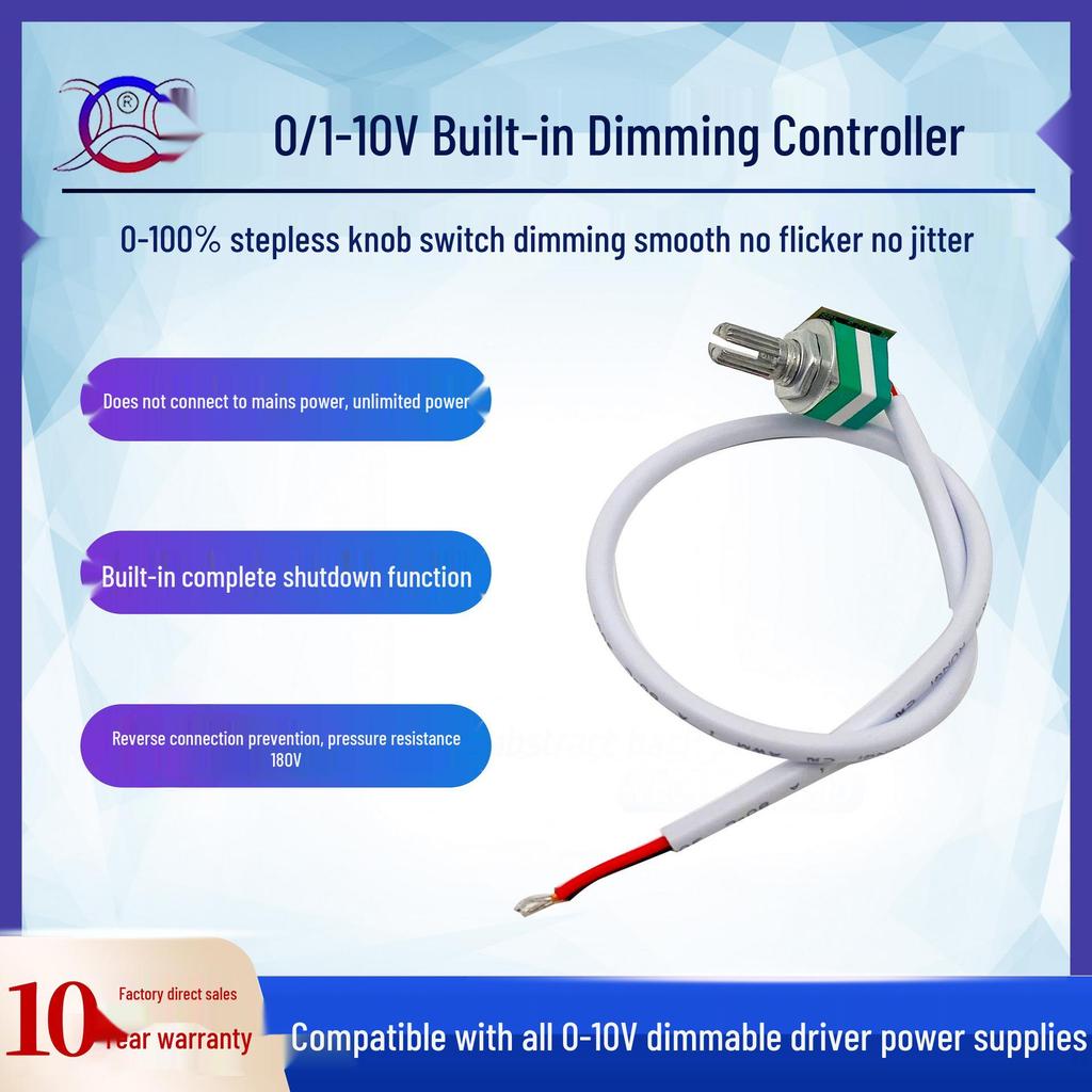 Dimmable 5-24W LED Driver, Flicker-Free, 0-10V Compatible, for Spotlights & Downlights, 5-Year Warranty