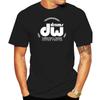 DW Drum Music Instrument Band Black T-Shirt Round Neck Best Selling Male Natural Cotton T Shirt TOP TEE Punk Tops T-shirts