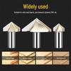 90-Degree V-Groove Woodworking Router Bit