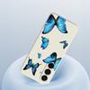 For Samsung Galaxy A17 5G Case Blue Butterflies Pattern Printing Straight Edge TPU Phone Back Cover