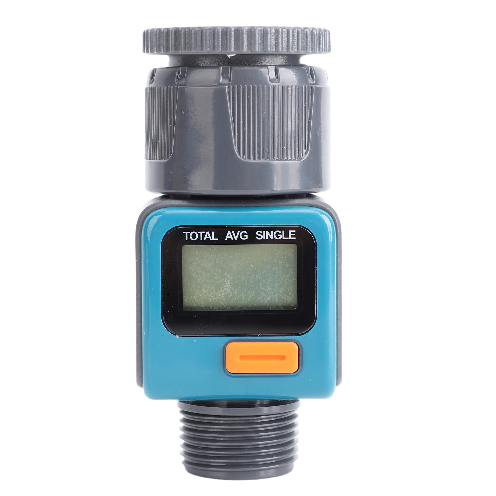 

34-дюймовий лічильник потоку води з цифровим дисплеєм, 4 режими вимірювання, перемикання галони/літри, витратомір палива