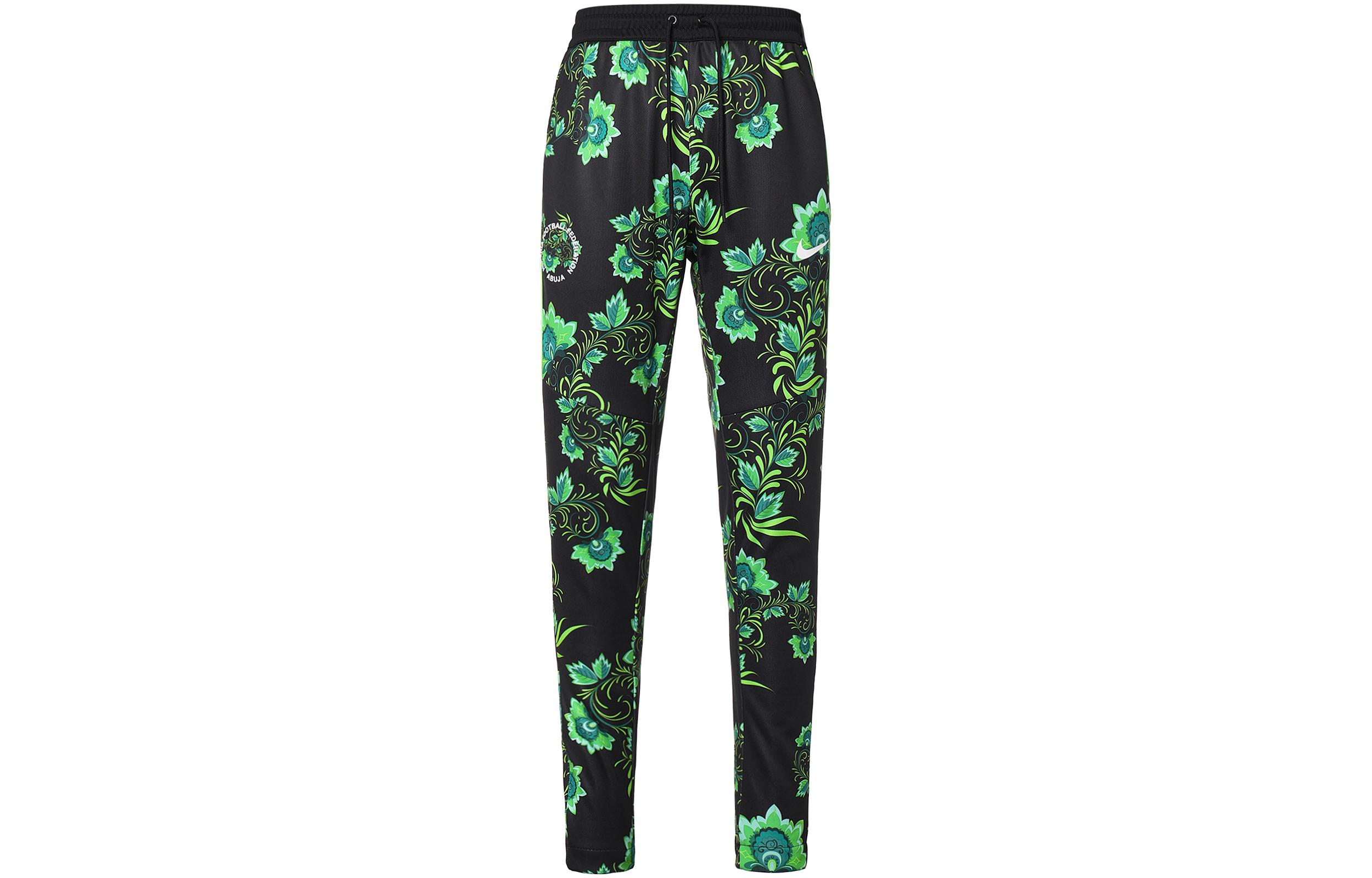

Nike Casual Pants Men s Black Green Moderate Slim Fit Pants AH7887-010 L