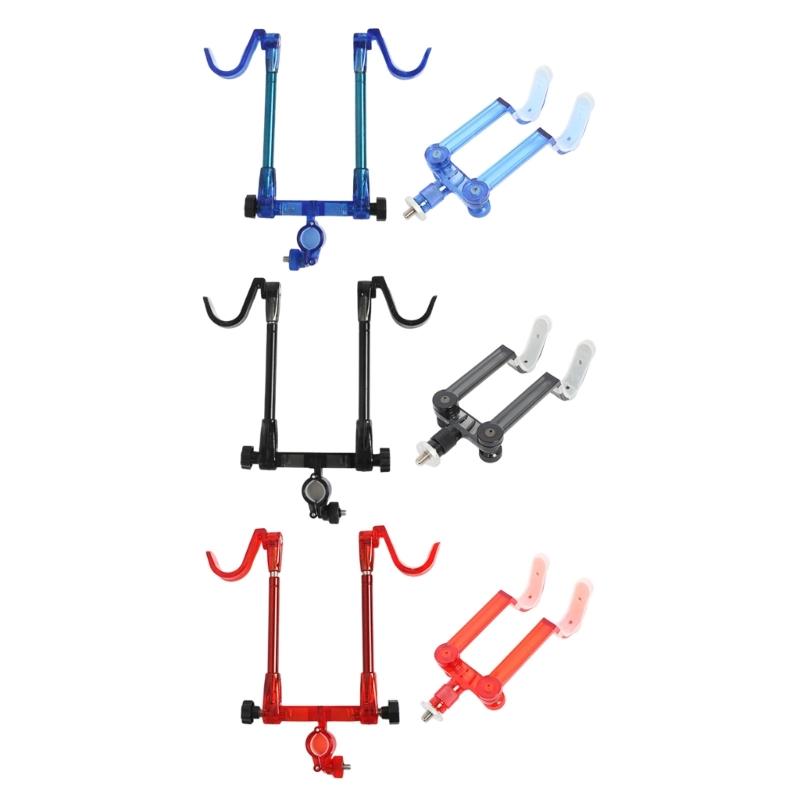 Double Rod Fishing Poles Holder Light Weight Fishing Rod Holder for Outdoor Angling Quick Setups Rear Bracket Poles Stand