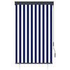 Exterior Blind - Roller Blind - 100 X 250 Cm - Blue and White - Manual UV Protection