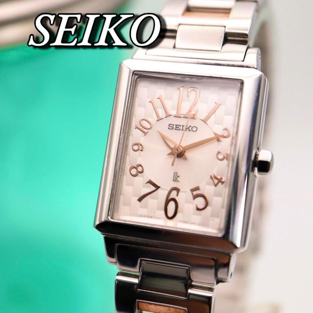 [USED] SEIKO Lucia Square Silver Women's Quartz Watch 913
