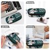 Pen Case Easy Open Zipper Spacious Interior 300D Polyester with Mesh Pocket Removable Divider and Pen Slots for Student Stationery