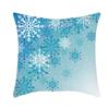 Ice and Snow Series Christmas Pillowcase, Blue Ice and Snow Ins Windblown Hair Pillowcase, American Cushion